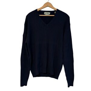 Descente Sweater Navy 100% Cotton Navy Size Medium Men’s